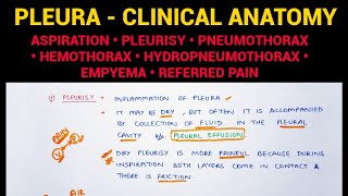 Pleura  Clinical Anatomy I Pleura Anatomy 55  Thorax Anatomy [upl. by Ro157]