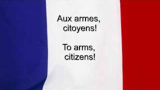 quotLa Marseillaisequot  France National anthem French amp English lyrics [upl. by Kcub]