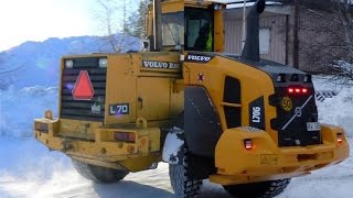 7Generations Volvo L70 wheel loaders in Snow clearing [upl. by Klepac]