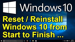 ✔️ How to Reset Windows 10 2020  Recovery Restore Reinstall Reset This PC Factory Settings [upl. by Auhel]