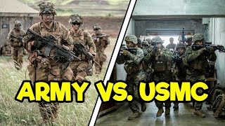 ARMY INFANTRY VS MARINE INFANTRY [upl. by Ottie630]