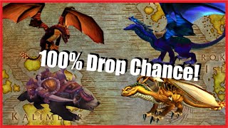 All 100 Drop Chance Mounts From Dungeons and Raids  World of Warcraft Guide [upl. by Enaerb]