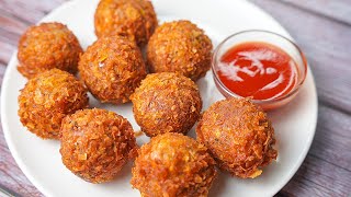 Easy Crispy Chicken Ball recipe  Chicken Ball Snacks Recipe  Toasted [upl. by Sayles167]