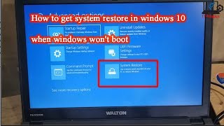 How to restore windows 10 from boot [upl. by Ylrad]