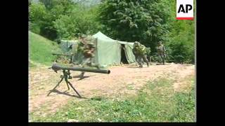 YUGOSLAVIA KOSOVO KLA WATCH AS NATO BOMBS SERB POSITIONS [upl. by Ihcego]