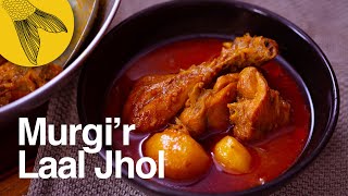 Murgir Laal Jhol—a fiery red Bengali chicken curry [upl. by Eirrotal]