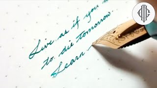 Beautiful Handwriting with Fountain Pen  Fountain Pen Calligraphy [upl. by Christean427]