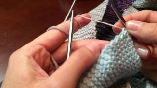 How to Pick up and Knit Garter Stitch Edges [upl. by Molahs]