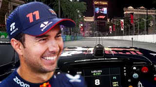 Checo Drives Las Vegas GP Track For The First Time  Oracle Virtual Laps [upl. by Sdlonyer737]