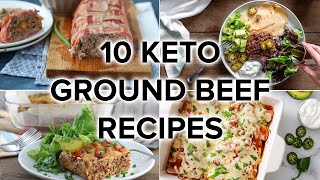 10 Tasty Keto Ground Beef Recipes for Weeknight Dinners [upl. by Orimisac]