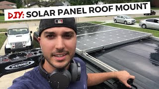 DIY Solar Panels Roof Mount for Camper Van Ford Transit [upl. by Tibold]