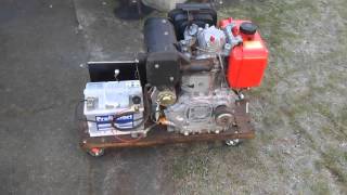 Dieselmotor Yanmar L90 Kaltstart 3 C° [upl. by Bourn513]