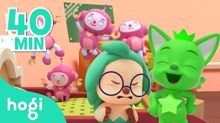 Five Little Monkeys and more   Compilation  Sing Along with Pinkfong amp Hogi  Hogi Kids Songs [upl. by Leona]