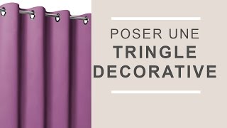 Comment accrocher une Tringle à rideaux Décorative [upl. by Haiacim219]