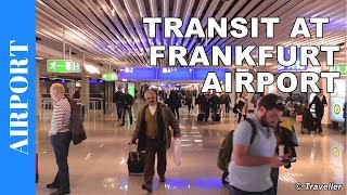 TRANSIT WALK AT FRANKFURT Airport FRA Terminal 1  Connection Flight Transfer Arriving amp Departing [upl. by Llekram634]