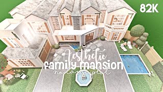 Aesthetic Family Mansion No Large Plot  Bloxburg Build [upl. by Adnical]