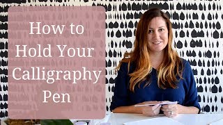 How to Hold Your Calligraphy Pen [upl. by Anne-Corinne456]