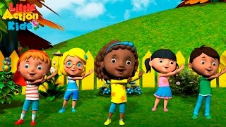 Kids Kindergarten Songs Playlist  Sing amp Dance Along With Little Action Kids [upl. by Heim]