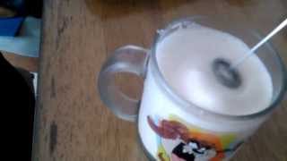 Aerolatte Review Frothing Cold Milk In Under 1 Minute [upl. by Wallache]