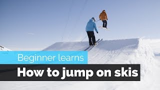 How to Jump on Skis  a Beginner Skiers Progression [upl. by Ekul]