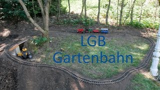 Kleine LGB Eisenbahn im Garten Anleitung zum selber bauen [upl. by Doy77]