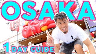 Osaka Travel Guide  One Day Plan for Beginners [upl. by Neahs]