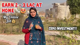 Earn 23 Lac💸 at home online by working 3 to 4 hours🤩 My Online Job 💰 ZeroLess Investment🥰 [upl. by Ahsoem]